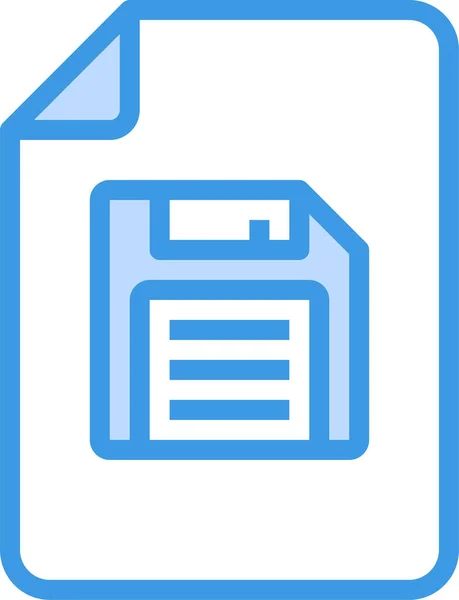 Guardar Icono Del Documento Archivo — Vector de stock