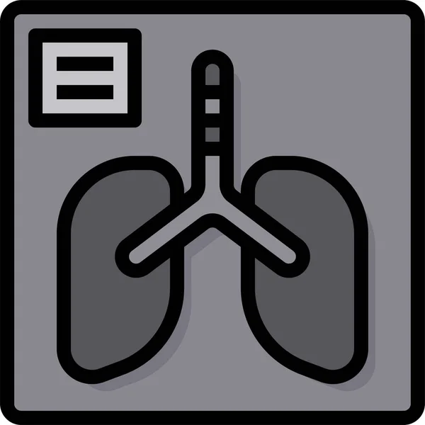 Anatomy Lungs Medical Icon — Stock Vector