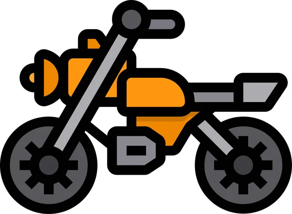 Icône Moto Moto Motocycle — Image vectorielle