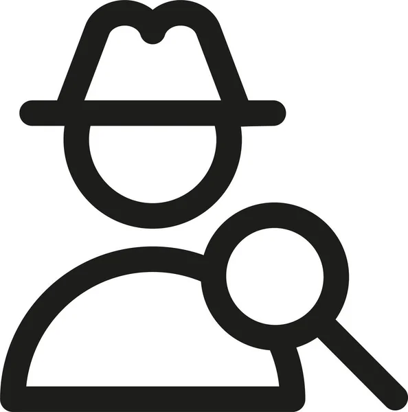 Seo Icono Código Whitehat Estilo Esquema — Archivo Imágenes Vectoriales