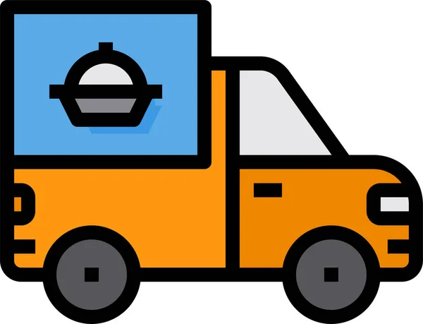 Delivery Food Transport Icon Shipping Delivery Fulfillment Category — Stock Vector