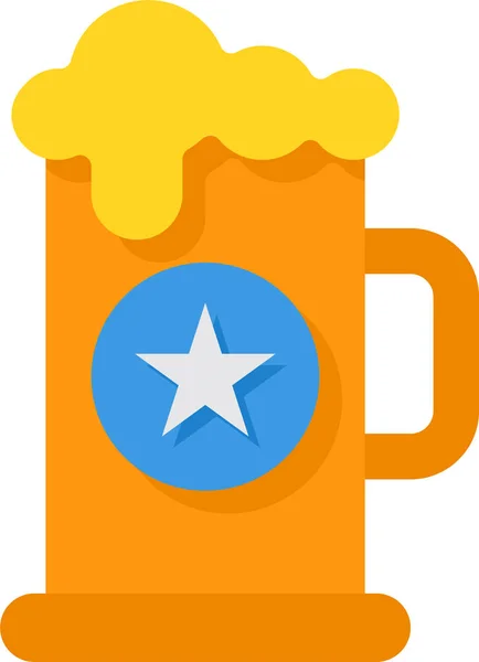Bierkrug Drink Ikone Der Kategorie Unabhängigkeitstag — Stockvektor