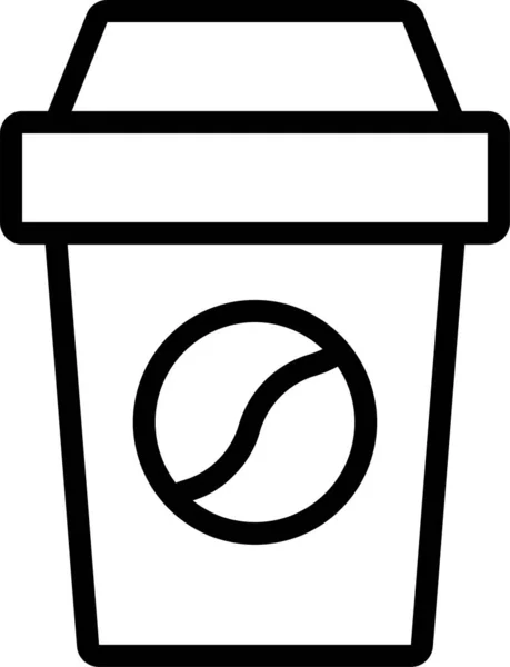 Break Coffee Office Icon Outline Style — Stock Vector