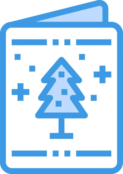 Greetings Card Christmas Icon Christmas Category — Stockvektor