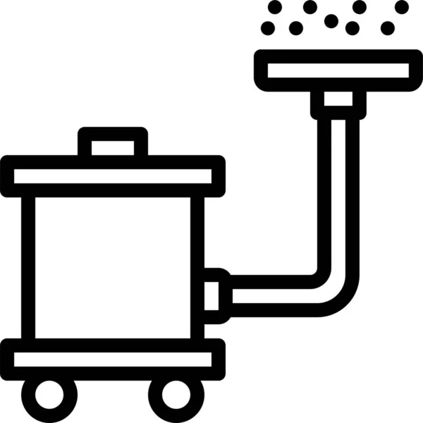 家庭用カテゴリの掃除機のアイコン — ストックベクタ