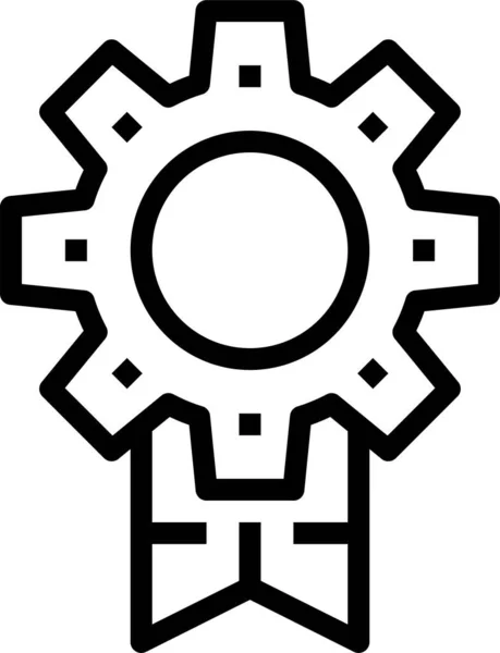 Иконка Фабрики Стиле Абриджа — стоковый вектор