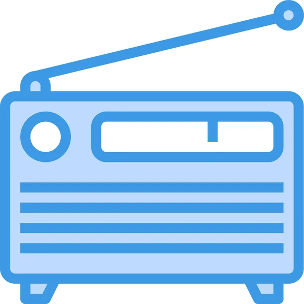 Música Noticias Radio Icono — Archivo Imágenes Vectoriales