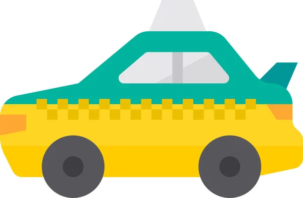 Taxi Coche Taxi Icono — Vector de stock