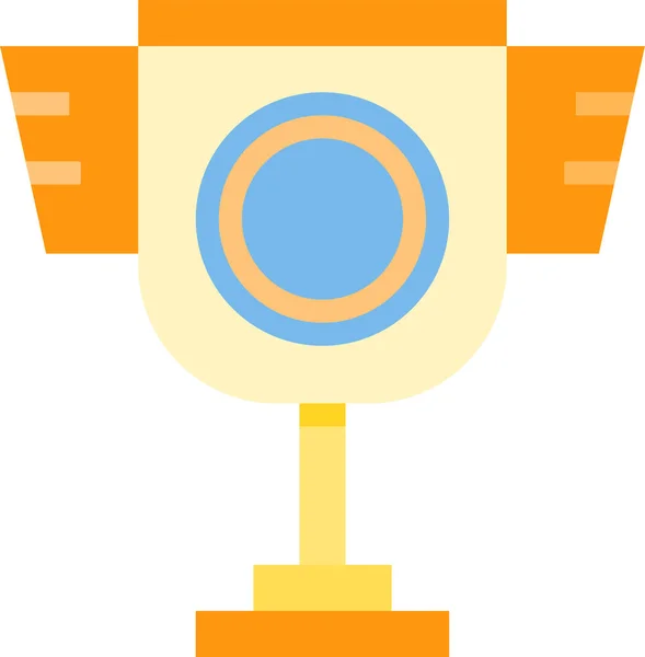 Award Medal Trophy Icon Flat Style — Stock Vector