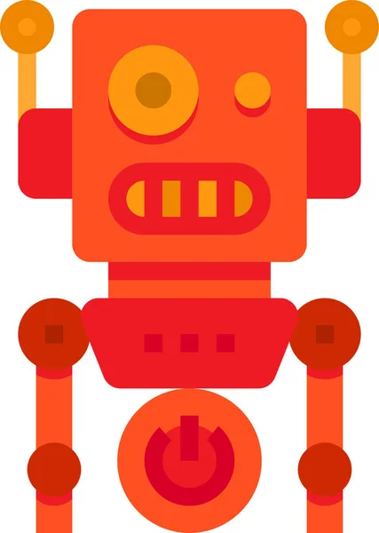 Robô Robótica Ícone Artificial — Vetor de Stock