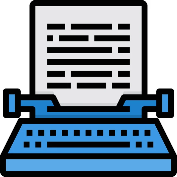 Technology Tool Typewriter Icon — Stock Vector