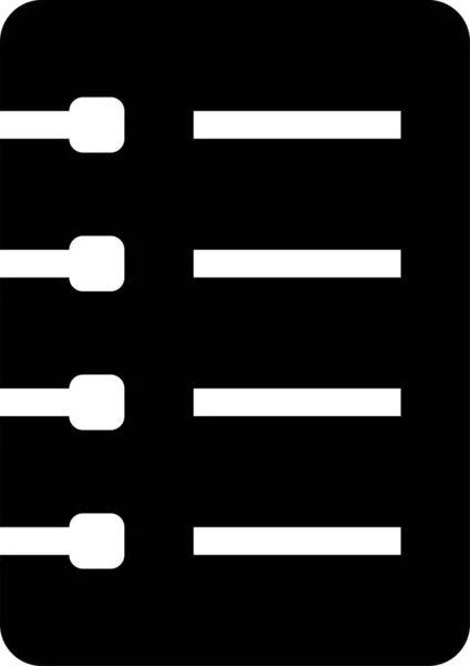Значок Файла Документа Суцільному Стилі — стоковий вектор