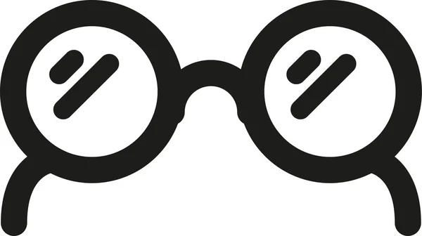 Güneş Gözlüğü Gözlüğü Simgesi Ana Hatlarıyla — Stok Vektör