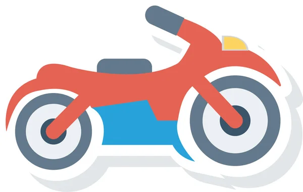 Moto Moto Scooter Icono Estilo Plano — Vector de stock