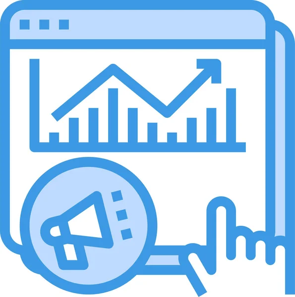 Statistieken Marketing Analytisch Icoon — Stockvector