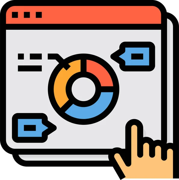 Analytics Statistik Symbol — Stockvektor