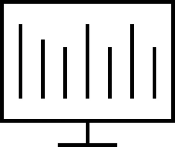 Analysdata Grafikon Konturstil — Stock vektor