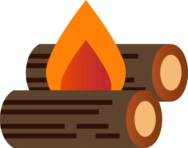 Camping Travel Outdoor Icon — Stock Vector