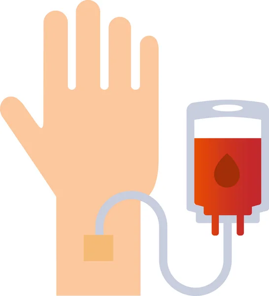Kan Bağışı Tıbbi Ikonu — Stok Vektör