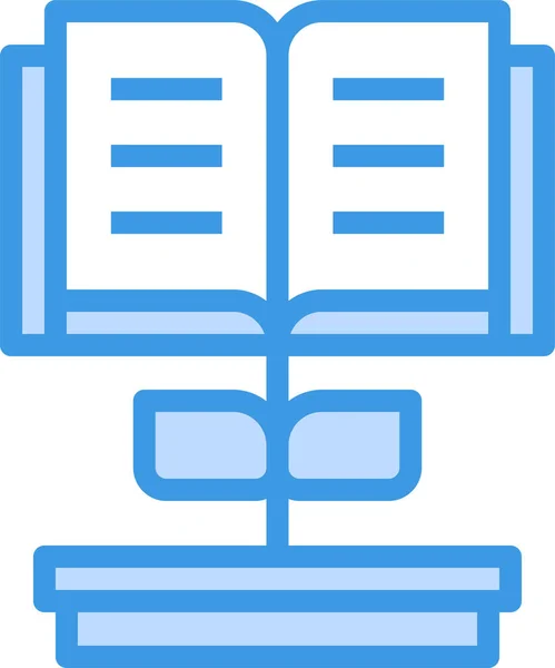 Agenda Business Knowledge Icon Full Outline Style — Vettoriale Stock