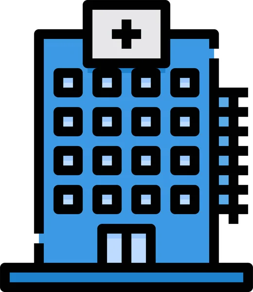 Hospital Health Service Icon — Stock Vector