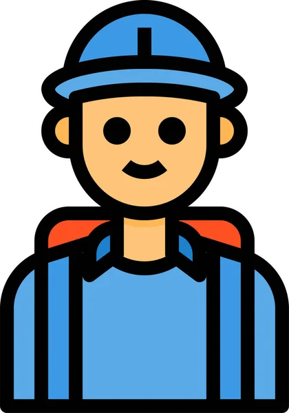 Avatar Holiday Man Icon — Stock Vector