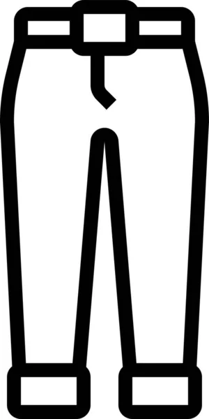 Ikona Dżinsów Ubrania — Wektor stockowy