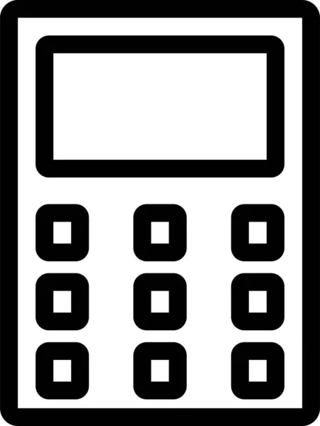 Calculadora Contable Icono Educativo Categoría Educación Escuela Aprendizaje — Archivo Imágenes Vectoriales