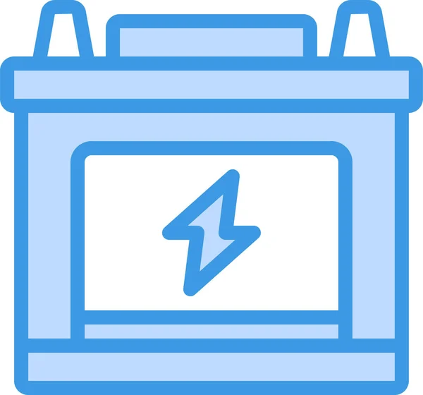 Batterij Eco Energie Pictogram — Stockvector