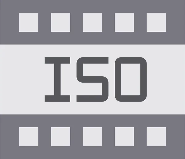 Иконка Камеры Iso Media Категории Фотографии — стоковый вектор