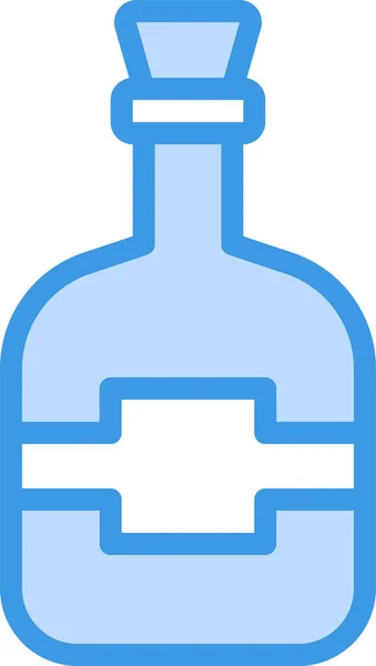 Botella Bebida Alcohol Bebida Icono — Vector de stock