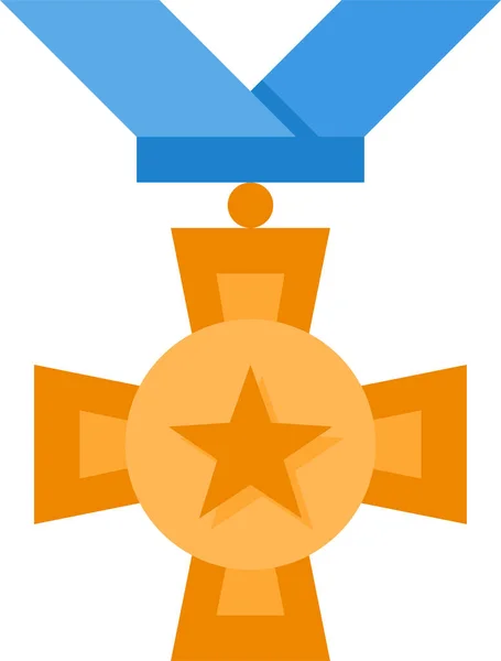 Medalj Belöning Badgeprisikon — Stock vektor