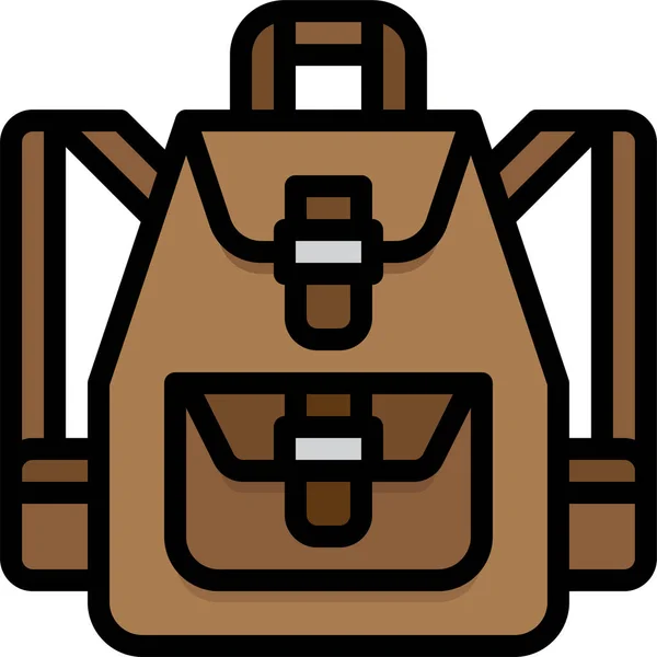 Rucksacktaschen Symbol — Stockvektor