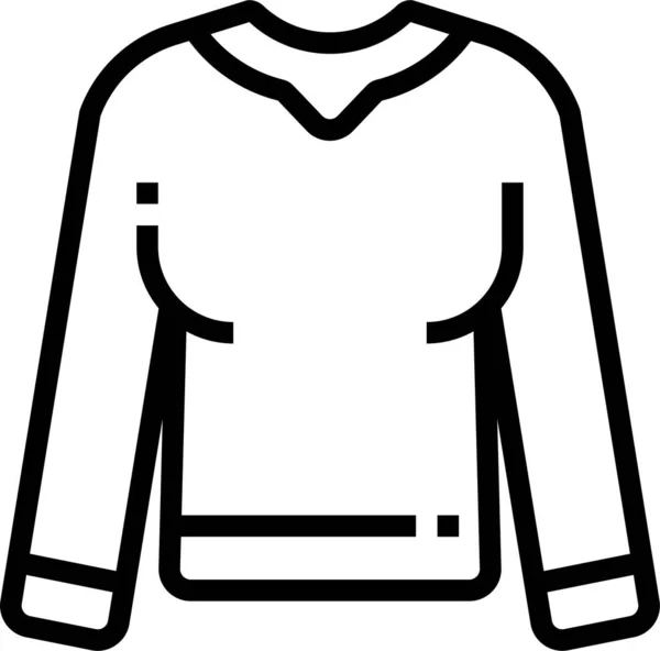 Strickjacke Pullover Ikone — Stockvektor