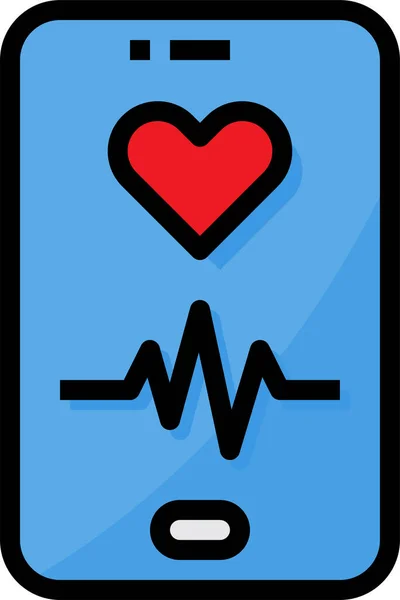 Santé Coeur Amour Icône — Image vectorielle