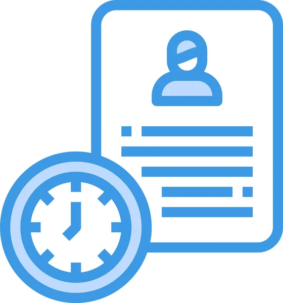 Dokument Portfolio Zeitplan Symbol — Stockvektor