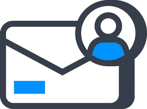 Mail Kontakt Kommunikationsikone — Stockvektor