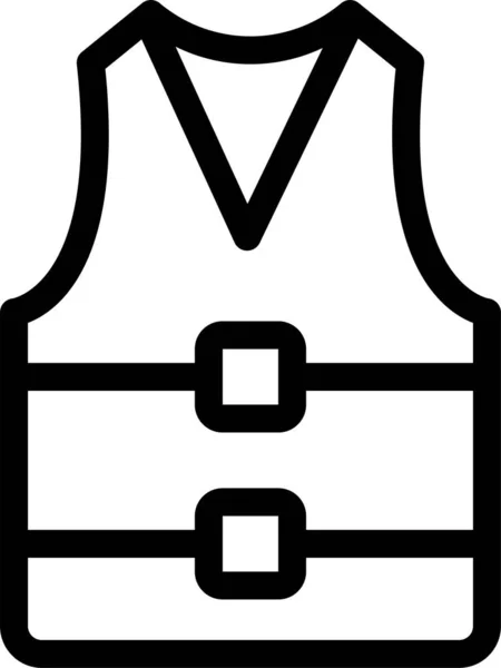 Значок Піджака Одягу Контурному Стилі — стоковий вектор