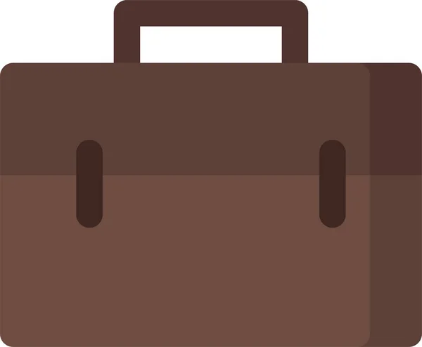 Koffer Koffer Ikone Flachen Stil — Stockvektor