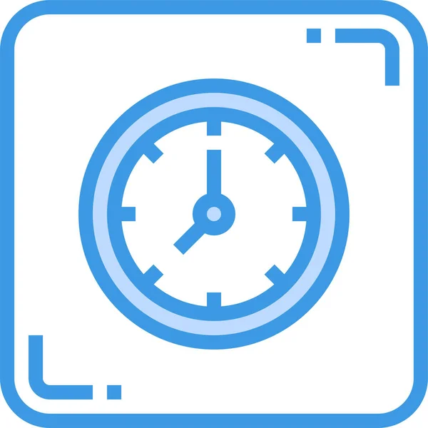 Time Clock User Icon — Stock Vector