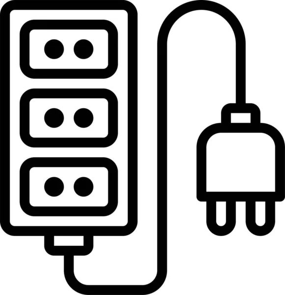 Circuit Carte Icône Électrique — Image vectorielle