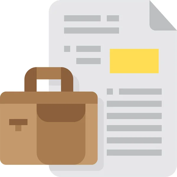 Bag Briefcase Business Icon — Stock Vector