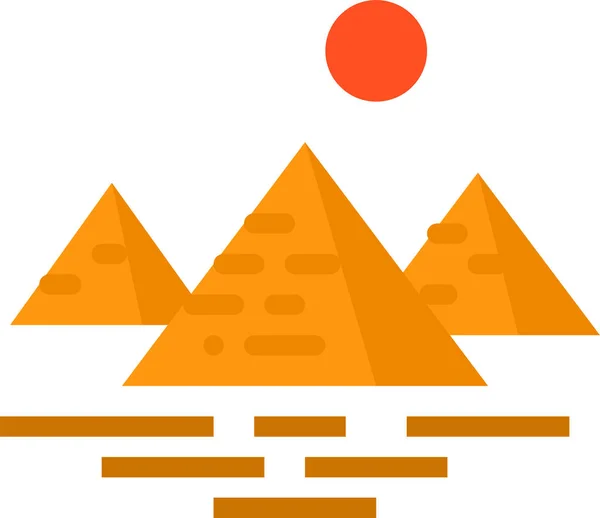 Ikona Piramidy Egipskiej — Wektor stockowy