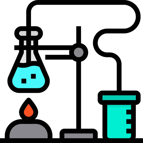 Biyoloji Kimya Eğitimi Simgesi — Stok Vektör