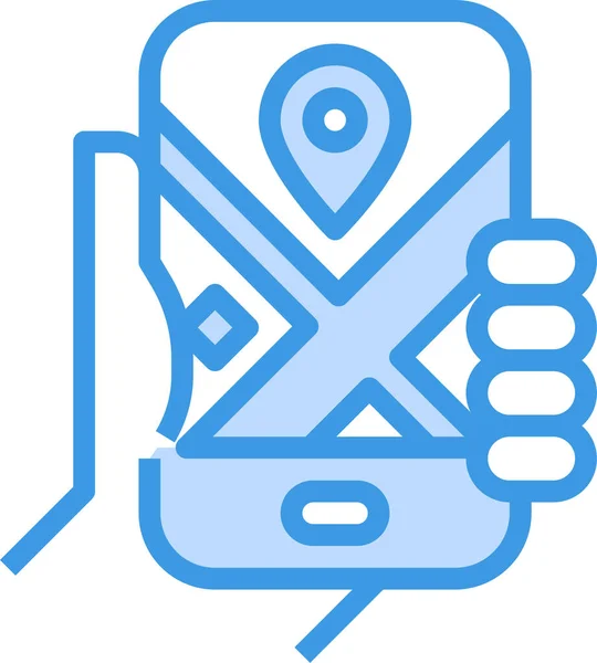 Carte Localisation Icône Navigation — Image vectorielle