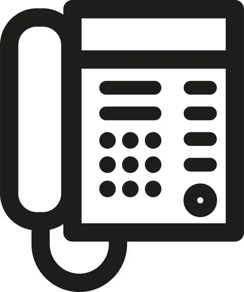 Ikona Komunikacji Telefonicznej Zarysie — Wektor stockowy