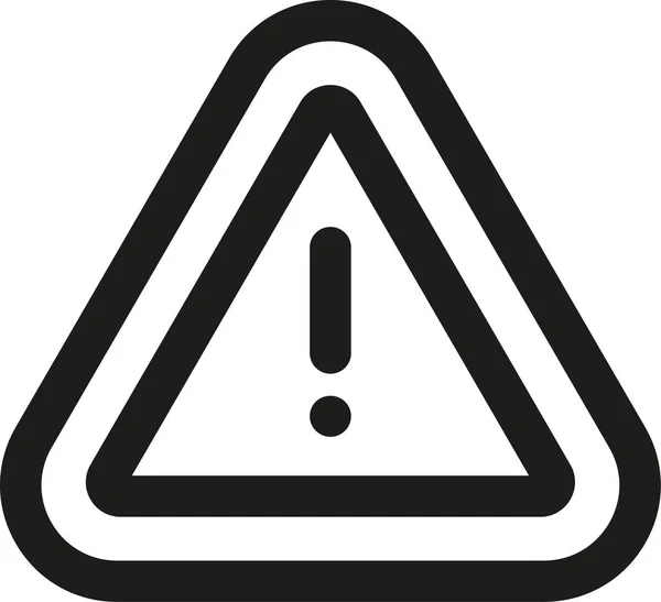 Warning Danger Document Icon Outline Style — Stock Vector