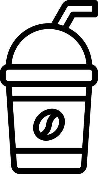 Coffee Cold Freppe Icon — Stock Vector