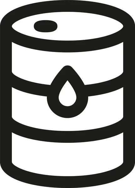 Ölflaschensymbol Umrissstil — Stockvektor