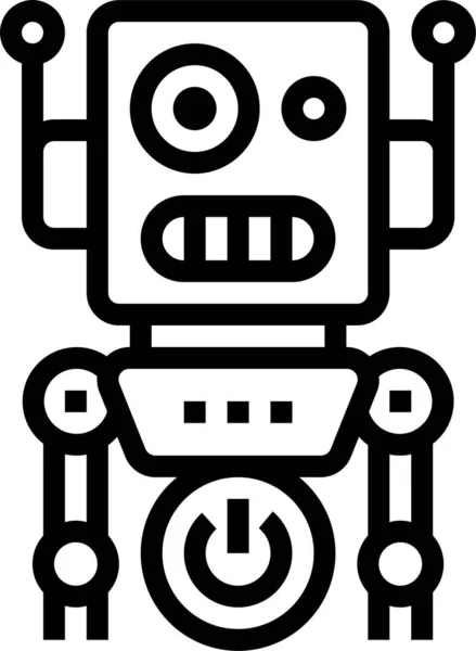 Robot Robótica Icono Artificial — Archivo Imágenes Vectoriales